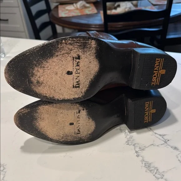 Dan Post Cottonwood Men’s Brown Leather Cowboy Boots - Picture 4 of 5